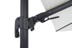 OUTFLEXX Ampelschirm, Anthrazit/creme, Alu/Polyester, 350x350cm, Inkl. Plattenständer -Warmer Garten 4 20362.jpg