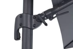 OUTFLEXX Ampelschirm, Anthrazit/grau, Alu/Polyester, 350x350cm, Inkl. Plattenständer -Warmer Garten 4 20363.jpg