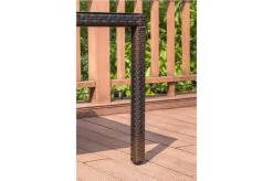 OUTFLEXX Dining Tisch, Braun Marmoriert, Polyrattan, 180 X 100 Cm, Tischplatte Spraystone, 6mm -Warmer Garten 4 20665.jpg