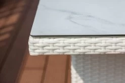 OUTFLEXX Dining Tisch, Weiß, Polyrattan, 200 X 95 Cm, Tischplatte Spraystone, 6mm -Warmer Garten 4 20667.jpg