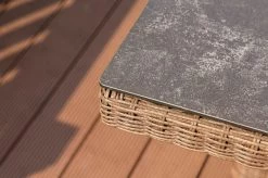 OUTFLEXX Dining Tisch, Hellbraun, Polyrattan, 220 X 100 Cm, Tischplatte Spraystone, 6mm -Warmer Garten 4 20677.jpg