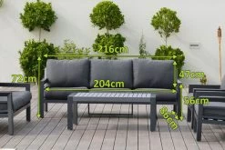 OUTFLEXX 3-Sitzer Sofa, Anthrazit, Olefin/Alu 9 OUTFLEXX 3-Sitzer Sofa, Anthrazit, Olefin/Alu -Warmer Garten 4 20853.jpg