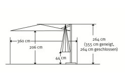 Schneider® SCHNEIDER Rhodos Twist Ampelschirm, Silbergrau, Quadratisch, 300 X 300 Cm 16 Schneider® SCHNEIDER Rhodos Twist Ampelschirm, Silbergrau, Quadratisch, 300 X 300 Cm -Warmer Garten 4 21287.jpg