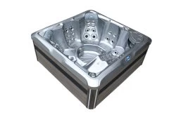 Outtech Steel Art Taurus Whirlpool, Grau/schwarz, 214x214x93 Cm / 1000L, 6 Pers., LED Corner Light, LCD Balboa Anzeige, WIFI READY -Warmer Garten 4 21289.jpg