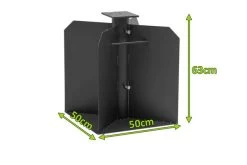 OUTFLEXX Bodenanker XXL Für Ampelschirme, Anthrazit, Pulverbesch. Stahl, 50x50x63 Cm, Zum Einbetonieren -Warmer Garten 4 21594.jpg