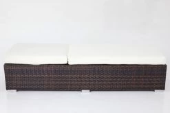 OUTFLEXX 2er-Set Sonnenliegen, Braun Marmoriert, Polyrattan, Je 200x70x45cm, Mit Beistelltisch -Warmer Garten 4 7761.jpg