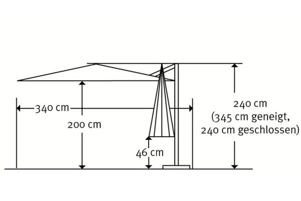 Schneider® SCHNEIDER Rhodos Junior Ampelschirm, Anthrazit, Quadratisch, 270 X 270 Cm 7 Schneider® SCHNEIDER Rhodos Junior Ampelschirm, Anthrazit, Quadratisch, 270 X 270 Cm – Bild 5