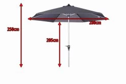 DOPPLER Active Auto Tilt Mittelstockschirm, Anthrazit, Aluminium/Textil, Ø 280 Cm, Mit Kurbel 13 DOPPLER Active Auto Tilt Mittelstockschirm, Anthrazit, Aluminium/Textil, Ø 280 Cm, Mit Kurbel -Warmer Garten 5 12352 5.jpg