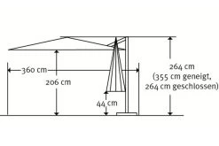 Schneider® SCHNEIDER Rhodos Twist Ampelschirm, Bordeaux, Quadratisch, 300 X 300 Cm -Warmer Garten 5 13623 1.jpg