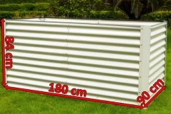 OUTFLEXX Hochbeet, Creme, Zincalume, Pulverbeschichtet, 180 X 90 X 84 Cm -Warmer Garten 5 13725.jpg