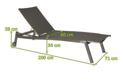 STERN Allround Rollenliege, Silbergrau, Edelstahl/Textil, 200x71x38 Cm, Verstellbare Rückenlehne 11 STERN Allround Rollenliege, Silbergrau, Edelstahl/Textil, 200x71x38 Cm, Verstellbare Rückenlehne -Warmer Garten 5 15897 2.jpg