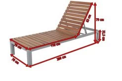 VILLANA Gartenliege, Alu / FSC-Akazienholz, 200 X 70 X 33 Cm, 4-Stufen Verstellbar 24 VILLANA Gartenliege, Alu / FSC-Akazienholz, 200 X 70 X 33 Cm, 4-Stufen Verstellbar -Warmer Garten 5 16457.jpg