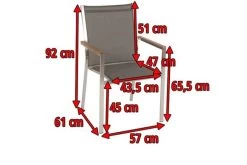 STERN Cardiff Stapelsessel, Silber/taupe, Edelstahl/Textil, Ca. 61x57x92 Cm, Armlehnen FSC-Teak 12 STERN Cardiff Stapelsessel, Silber/taupe, Edelstahl/Textil, Ca. 61x57x92 Cm, Armlehnen FSC-Teak -Warmer Garten 5 16497.jpg