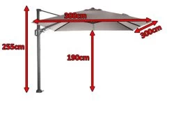 SIENA GARDEN Ampelschirm Sunset N+, Anthrazit / Taupe, Alu/Textil, Ca. 300x300 Cm 21 SIENA GARDEN Ampelschirm Sunset N+, Anthrazit / Taupe, Alu/Textil, Ca. 300x300 Cm -Warmer Garten 5 17164 7.jpg