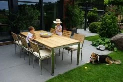 Ploß Brooklyn Tisch, Edelstahl/Teakholz, Gebürstet, 220x100cm -Warmer Garten 5 17617.jpg