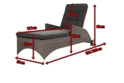 Ploß Rocking Comfort Rollliege, Grau/braun-meliert, Polyrattan, 195x65x42cm, Verstellbar, Hohe Sitzhöhe 16 Ploß Rocking Comfort Rollliege, Grau/braun-meliert, Polyrattan, 195x65x42cm, Verstellbar, Hohe Sitzhöhe -Warmer Garten 5 18208.jpg