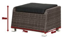 Ploß Rocking Hocker, Grau/braun-meliert, Polyrattan, 71x45x56 Cm, Zu Loungesessel, Inkl. Polster -Warmer Garten 5 18211.jpg