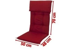 DOPPLER Stuhlauflage Hochlehner, Bordeaux, Dralon, 120x50x7cm, Mit DuPont Teflon Markenimprägnierung -Warmer Garten 5 18594.jpg