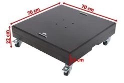 OUTFLEXX Schirmständer, Granit, 70x70x22cm, 150kg, Mit Lenkrollen Und Standfüßen -Warmer Garten 5 18884.jpg