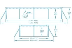 BESTWAY Steel Pro Pool Mit Gestell, Blau, TriTech/Stahl, 400x211x81cm, Mit Filterpumpe 11 BESTWAY Steel Pro Pool Mit Gestell, Blau, TriTech/Stahl, 400x211x81cm, Mit Filterpumpe -Warmer Garten 5 19171.jpg