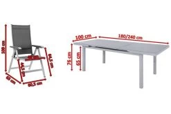 KETTLER BasicPlus Esstischgarnitur, Silber, Alu/Textilene, Tisch 180/240x100cm, 8 Multipositionssessel -Warmer Garten 5 19308.jpg