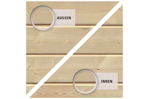 KARIBU Blockbohlenhaus Trittau 6, Fichtenholz Ca. 40 Mm, Pultdach, 7 KARIBU Blockbohlenhaus Trittau 6, Fichtenholz Ca. 40 Mm, Pultdach, – Bild 5