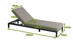 HARTMAN Eva Loungeliege, Flanelle, Sunbrella, 195 X 70 X 31 Cm, Rückenlehne Verstellbar -Warmer Garten 5 20465.jpg