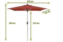 DOPPLER Active Auto Tilt Mittelstockschirm, Terracotta, Alu/Polyester, 210x140 Cm, Höhenverstellbar, Mit Kurbel -Warmer Garten 5 20872.jpg