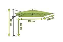 DOPPLER Active II Pendelschirm, Fresh Green, Alu/Polyester, 350x260 Cm, Mit Kurbel -Warmer Garten 5 20913.jpg