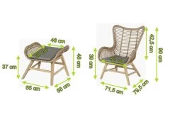 OUTFLEXX Sessel, Rattan Grey, Polyrattan/Akazie, 79,5 X 71,5 X 90 Cm, Inkl. Hocker Und Polster In Braun -Warmer Garten 5 21033.jpg