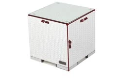 OUTFLEXX Beistelltisch, Weiß, Polyrattan, 40x40x40 Cm, Inkl. Glasplatte 11 OUTFLEXX Beistelltisch, Weiß, Polyrattan, 40x40x40 Cm, Inkl. Glasplatte -Warmer Garten 5 2511 10.jpg