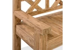 OUTFLEXX Gartenbank, Natur, Recyceltes FSC®-Teakholz, 160x73cm, Mit Rücken- Und Armlehnen, Rustikal Gebürstet -Warmer Garten 6 15859.jpg