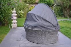 OUTFLEXX Sonneninsel, Grau, Polyrattan, Halbrund, 193 X 104 X 74 Cm, Hocker Drehbar, Dach Klappbar -Warmer Garten 6 16110.jpg