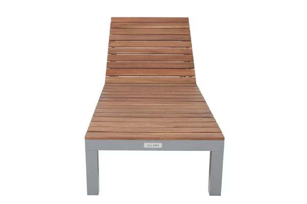 VILLANA Gartenliege, Alu / FSC-Akazienholz, 200 X 70 X 33 Cm, 4-Stufen Verstellbar 11 VILLANA Gartenliege, Alu / FSC-Akazienholz, 200 X 70 X 33 Cm, 4-Stufen Verstellbar – Bild 9