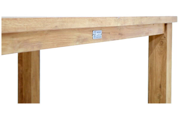 Ploß Laredo Rustikal- Dining- Tisch, Teak, Gebürstet, 160x90cm 8 Ploß Laredo Rustikal- Dining- Tisch, Teak, Gebürstet, 160x90cm – Bild 6