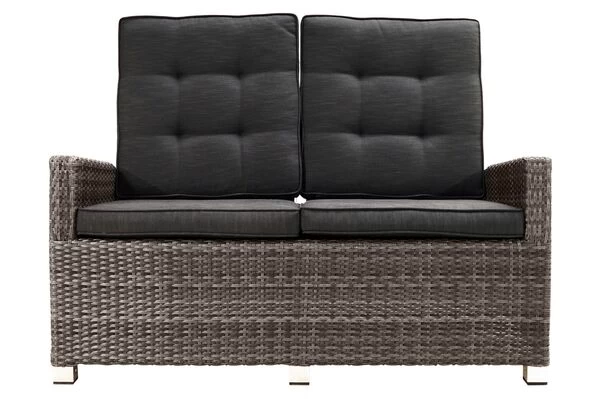 Ploß Rocking Comfort Dining / Lounge 2-Sitzer Sofa, Grau/braun-meliert, Polyrattan, 148x85x112 Cm, Verstellbar 8 Ploß Rocking Comfort Dining / Lounge 2-Sitzer Sofa, Grau/braun-meliert, Polyrattan, 148x85x112 Cm, Verstellbar – Bild 6