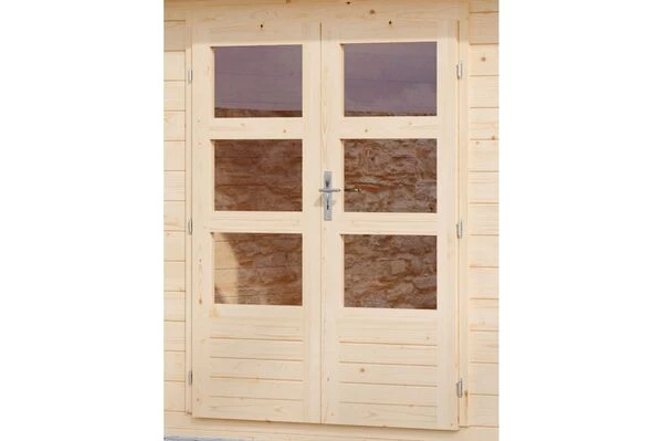 KARIBU Blockbohlenhaus Trittau 6, Fichtenholz Ca. 40 Mm, Pultdach, 8 KARIBU Blockbohlenhaus Trittau 6, Fichtenholz Ca. 40 Mm, Pultdach, – Bild 6