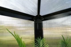 OUTFLEXX Gewächshaus, Schwarz, Alu/Polycarbonat, 295x295x270 Cm, Pulverbeschichtet -Warmer Garten 6 20086.jpg