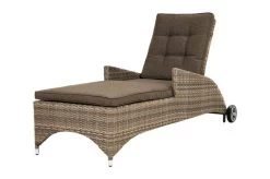 Ploß Rabida Comfort Rollliege, Champagner-meliert, Polyrattan, 198x68x44cm, Verstellbar, Hohe Sitzhöhe 27 Ploß Rabida Comfort Rollliege, Champagner-meliert, Polyrattan, 198x68x44cm, Verstellbar, Hohe Sitzhöhe -Warmer Garten 6 20165.jpg