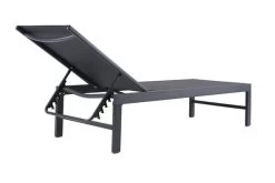 OUTFLEXX Liege, Anthrazit Matt/schwarz, Alu/Textilene, 190x62x34cm, Rückenlehne Verstellbar 21 OUTFLEXX Liege, Anthrazit Matt/schwarz, Alu/Textilene, 190x62x34cm, Rückenlehne Verstellbar -Warmer Garten 6 20394.jpg