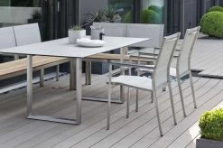 STERN Cardiff Stapelsessel, Silber, Edelstahl/Textil/Aluminiumarmlehnen, 61x57x92 Cm, Gepolstert, Stapelbar -Warmer Garten 6 21910.jpg