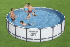BESTWAY Steel Pro MAX Pool Komplett-Set, Grau, DuraPlus, Ø549x122cm, Mit Filterpumpe, Leiter, Abdeckplane -Warmer Garten 6 21934.jpg