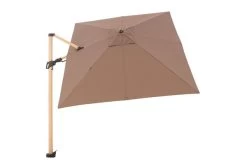 DOPPLER Alu Wood Pendelschirm, Greige, Alu/Polyester, 300x220 Cm, Mit Kurbel, Holzoptik 15 DOPPLER Alu Wood Pendelschirm, Greige, Alu/Polyester, 300x220 Cm, Mit Kurbel, Holzoptik -Warmer Garten 6 22338.jpg