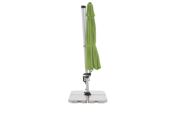 DOPPLER Active Pendelschirm, Fresh Green, Alu/Polyester, 370cmx210 Cm, Mit Kurbel, 360°-drehbar 8 DOPPLER Active Pendelschirm, Fresh Green, Alu/Polyester, 370cmx210 Cm, Mit Kurbel, 360°-drehbar – Bild 6