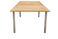 OUTFLEXX Ausziehtisch, FSC-Teakholz/Edelstahl, Plattenstärke 25mm, 180/240x100cm -Warmer Garten 7 13493.jpg