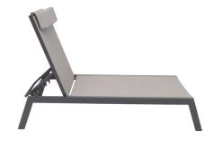 VILLANA 2er-Set Sonnenliegen, Anthrazit/grau, Alu/Textil, 198x66x32cm, Mit Beistelltisch 45x45cm -Warmer Garten 7 13885.jpg