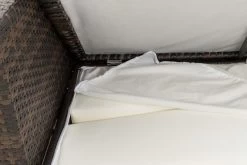 OUTFLEXX 2-Sitzer Ecksofa, Braun Marmoriert, Polyrattan, 145 X 85 X 70 Cm, Wasserfeste Kissenbox, Armlehne Re. -Warmer Garten 7 15734 4 BOX.jpg