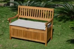 Ploß Aufbewahrungsbank, FSC-Akazie, 107 X 59 X 90 Cm, Inkl. Zinkbeschlägen -Warmer Garten 7 16526.jpg