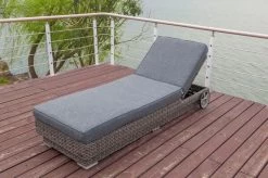 OUTFLEXX Rollliege, Grau, Polyrattan, 200x70x27,5cm, Rückenlehne 5-fach Verstellbar -Warmer Garten 7 18367.jpg