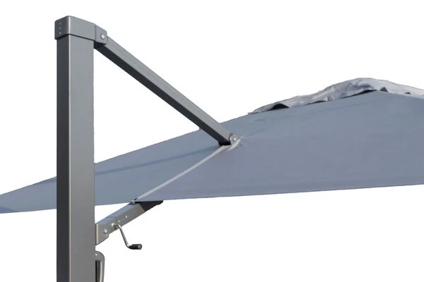 OUTFLEXX Ultimate XL Ampelschirm, Anthrazit/grau, Alu/Spuncrylic®, 450x450cm, Inkl. Befüllbarem Schirmständer 9 OUTFLEXX Ultimate XL Ampelschirm, Anthrazit/grau, Alu/Spuncrylic®, 450x450cm, Inkl. Befüllbarem Schirmständer – Bild 7